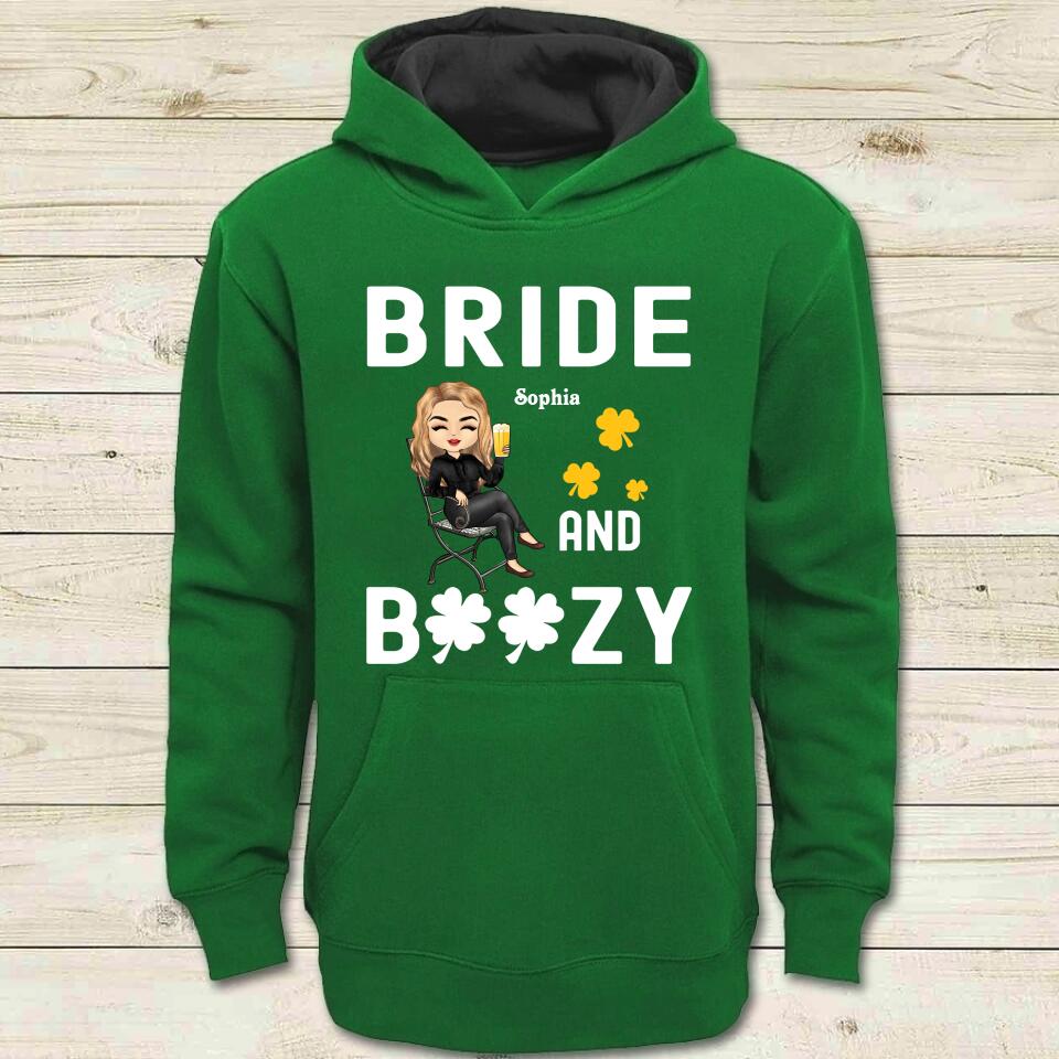 Bride and Boozy Bad and Boozy shirt, St Patrick‘s Day Bachelorette Party Shirts, Patrick’s day beer shirt, Lucky in Love shirt, Bride shirt