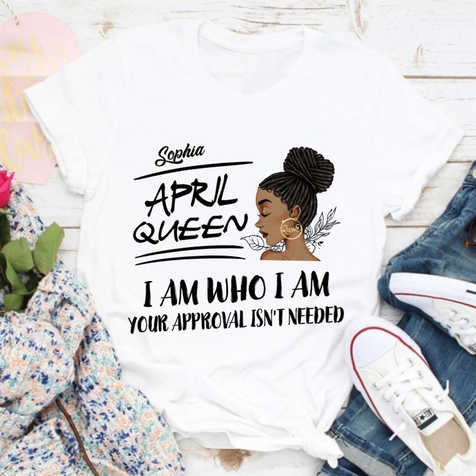 April Birthday Shirt, Custom Birthday Shirt, Queens Born In April, April Birthday Shirts For Woman, April Birthday Gifts