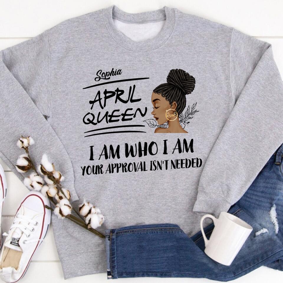 April Birthday Shirt, Custom Birthday Shirt, Queens Born In April, April Birthday Shirts For Woman, April Birthday Gifts