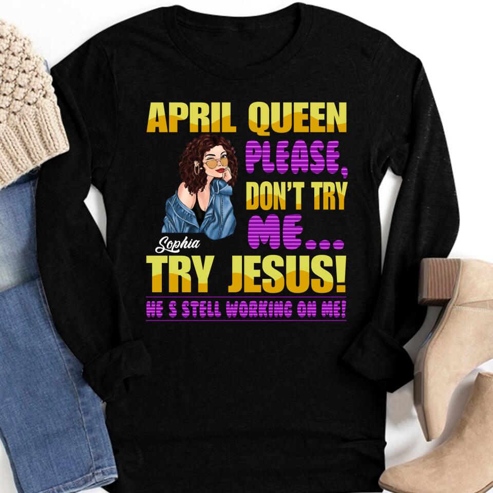 April Birthday Shirt, Custom Birthday Shirt, Queens Born In April, April Birthday Gifts, April shirts for Woman