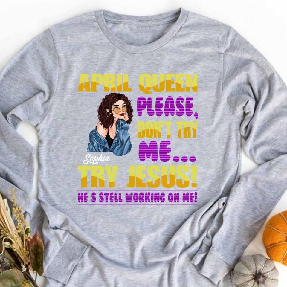 April Birthday Shirt, Custom Birthday Shirt, Queens Born In April, April Birthday Gifts, April shirts for Woman