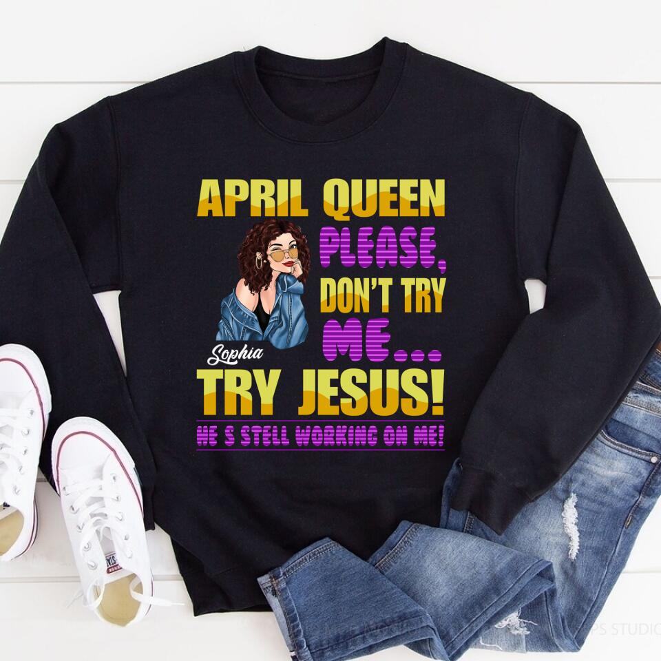 April Birthday Shirt, Custom Birthday Shirt, Queens Born In April, April Birthday Gifts, April shirts for Woman