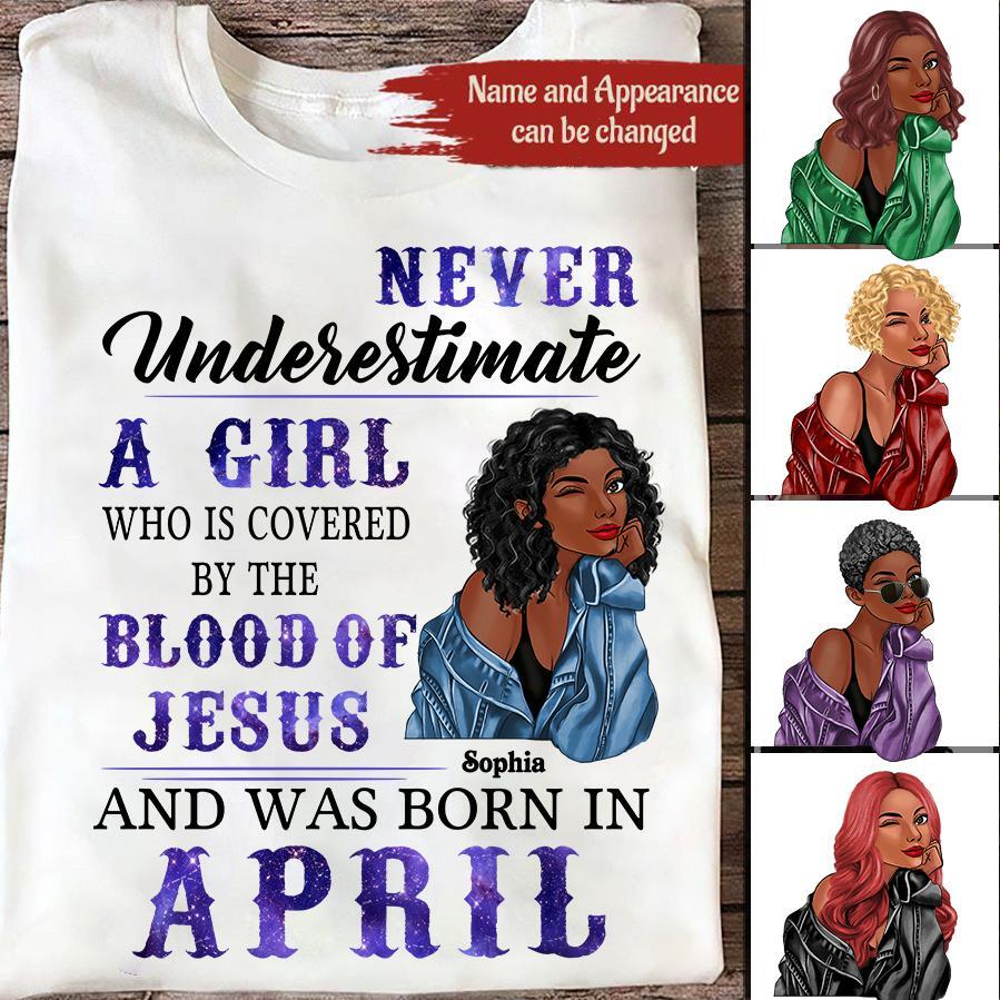 April Birthday Shirt, Custom Birthday Shirt, Queens Born In April, April Birthday Gifts, April shirts for Woman