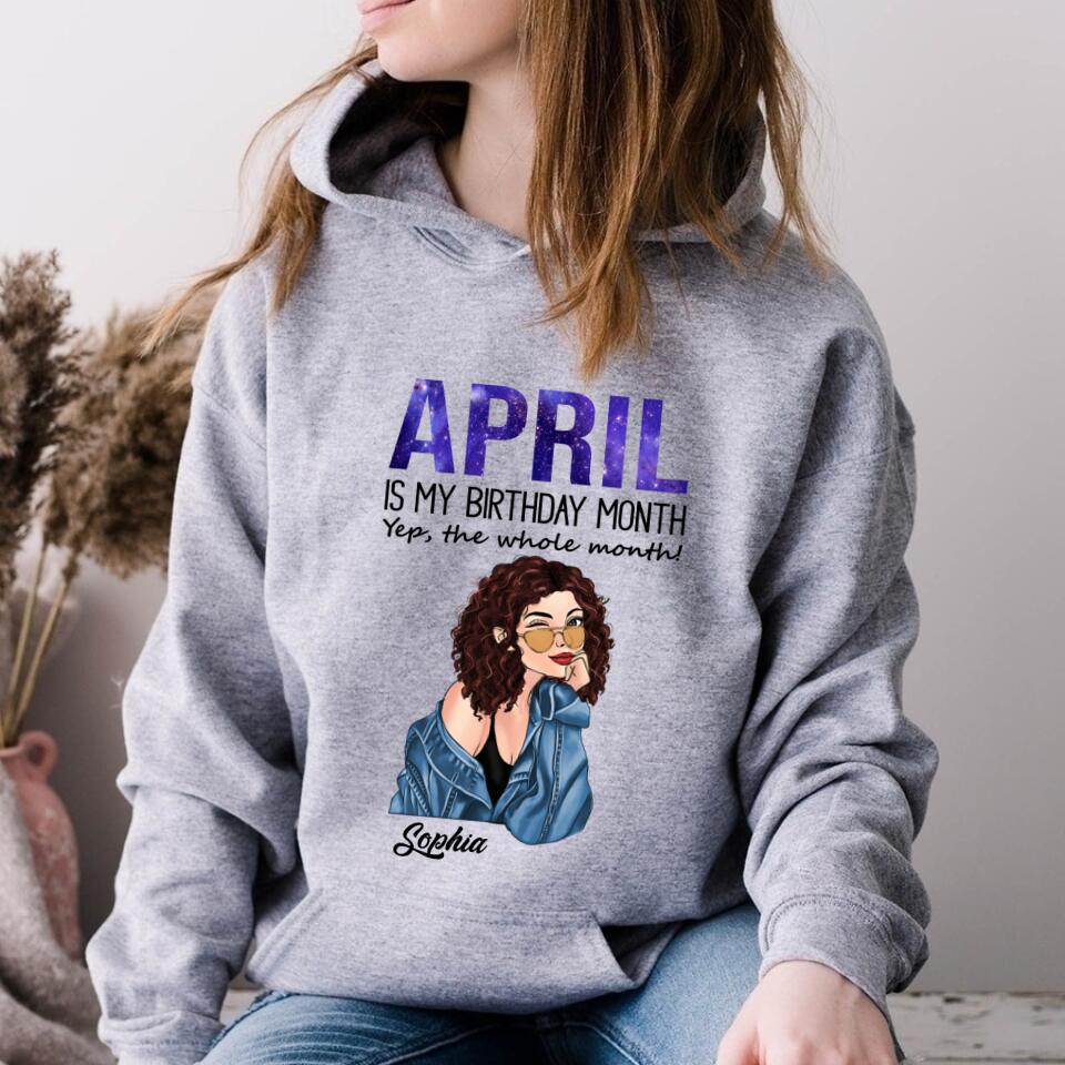 April Birthday Shirt, Custom Birthday Shirt, Queens Born In April, April Birthday Gifts, April shirts for Woman
