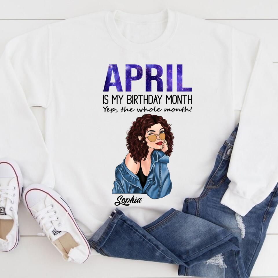 April Birthday Shirt, Custom Birthday Shirt, Queens Born In April, April Birthday Gifts, April shirts for Woman