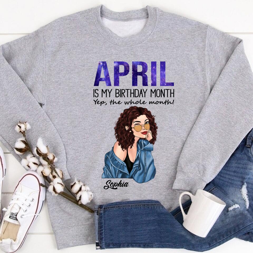 April Birthday Shirt, Custom Birthday Shirt, Queens Born In April, April Birthday Gifts, April shirts for Woman