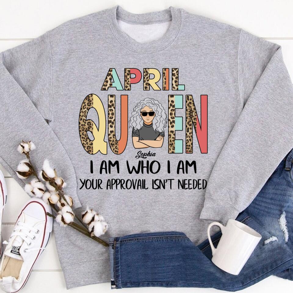 April Birthday Shirt, Custom Birthday Shirt, Queens Born In April, April Birthday Gifts, April shirts for Woman
