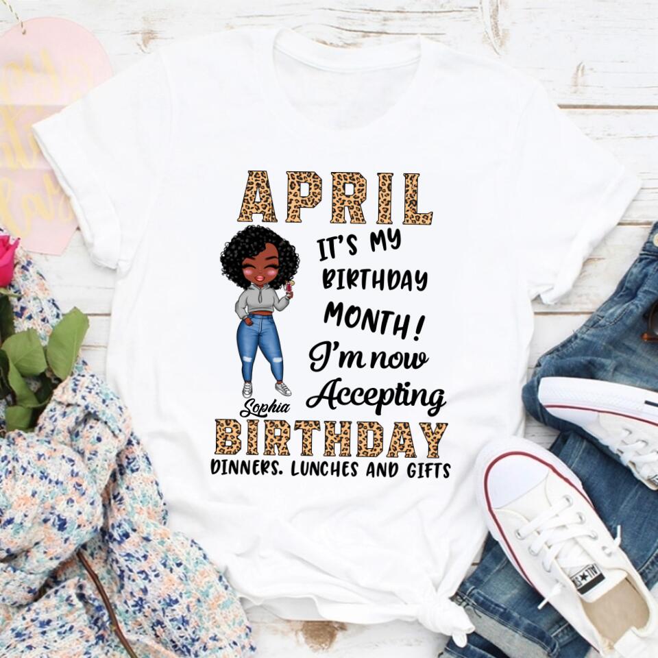 April Birthday Shirt, Custom Birthday Shirt, Queens Born In April, April Birthday Gifts, April shirts for Woman