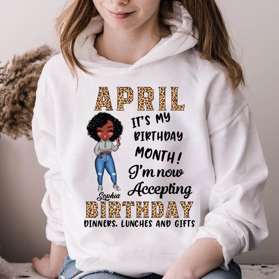 April Birthday Shirt, Custom Birthday Shirt, Queens Born In April, April Birthday Gifts, April shirts for Woman