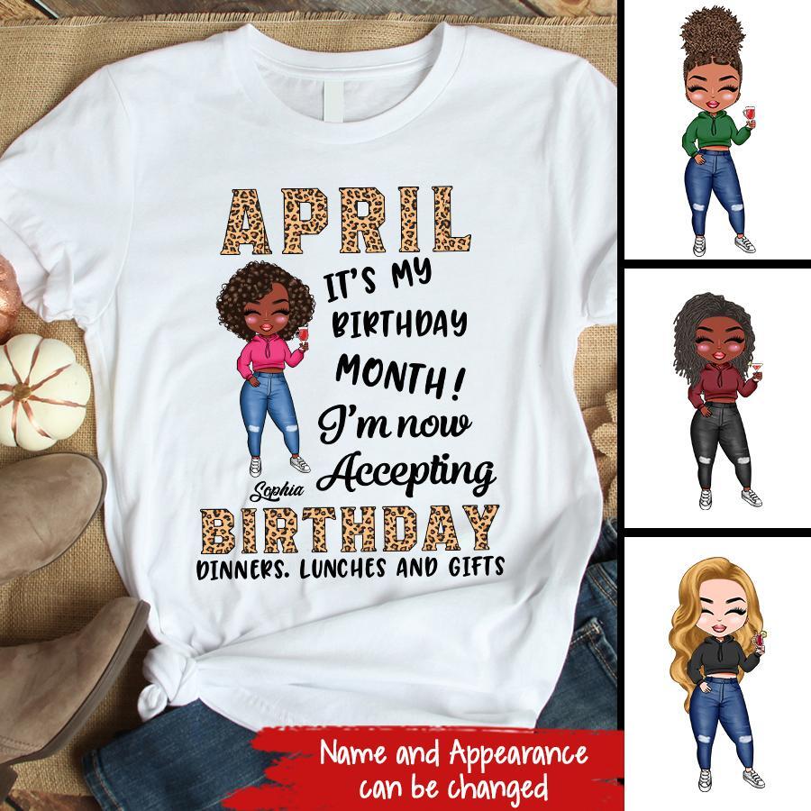 April Birthday Shirt, Custom Birthday Shirt, Queens Born In April, April Birthday Gifts, April shirts for Woman