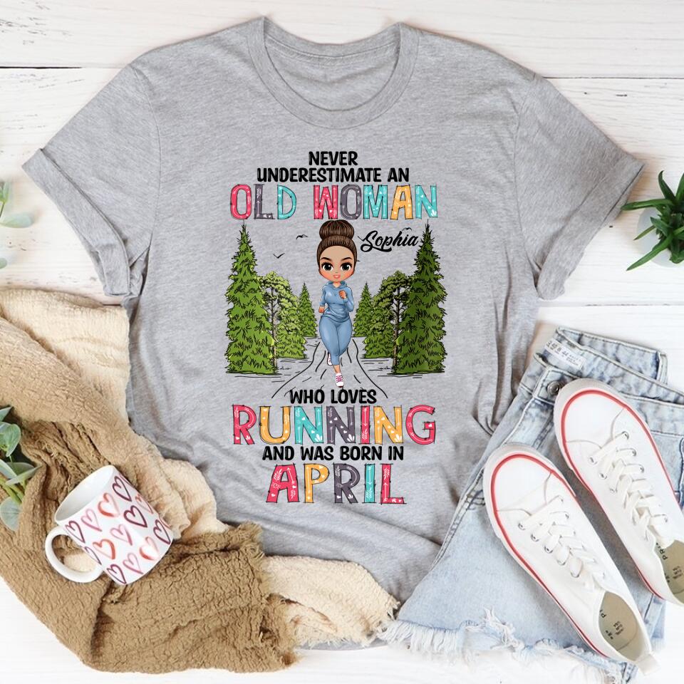April Birthday Shirt, Custom Birthday Shirt, Queens Born In April, April Birthday Gifts, April Shirts For Woman, Custom Running Shirts, Birthday Running Shirt