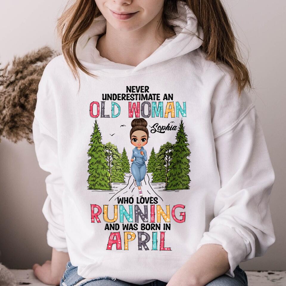 April Birthday Shirt, Custom Birthday Shirt, Queens Born In April, April Birthday Gifts, April Shirts For Woman, Custom Running Shirts, Birthday Running Shirt