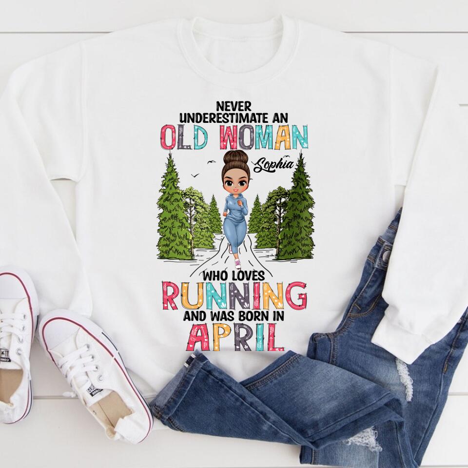 April Birthday Shirt, Custom Birthday Shirt, Queens Born In April, April Birthday Gifts, April Shirts For Woman, Custom Running Shirts, Birthday Running Shirt