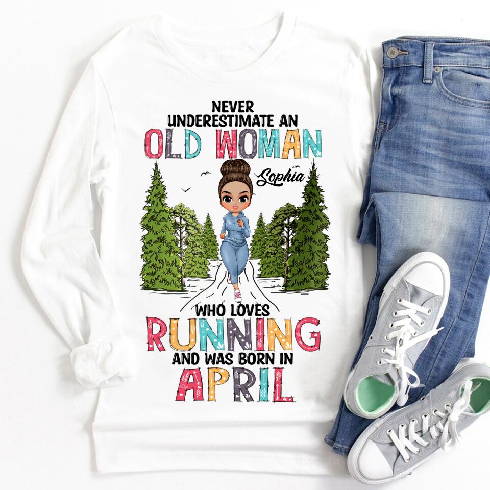 April Birthday Shirt, Custom Birthday Shirt, Queens Born In April, April Birthday Gifts, April Shirts For Woman, Custom Running Shirts, Birthday Running Shirt
