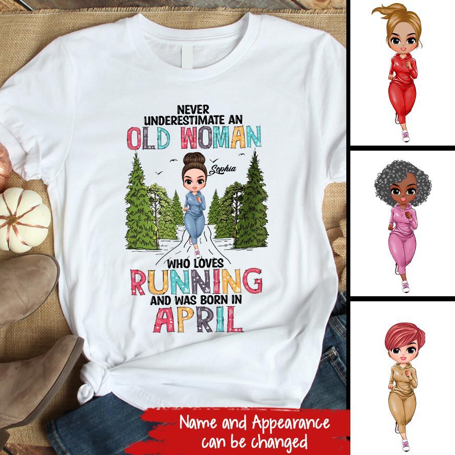 April Birthday Shirt, Custom Birthday Shirt, Queens Born In April, April Birthday Gifts, April Shirts For Woman, Custom Running Shirts, Birthday Running Shirt