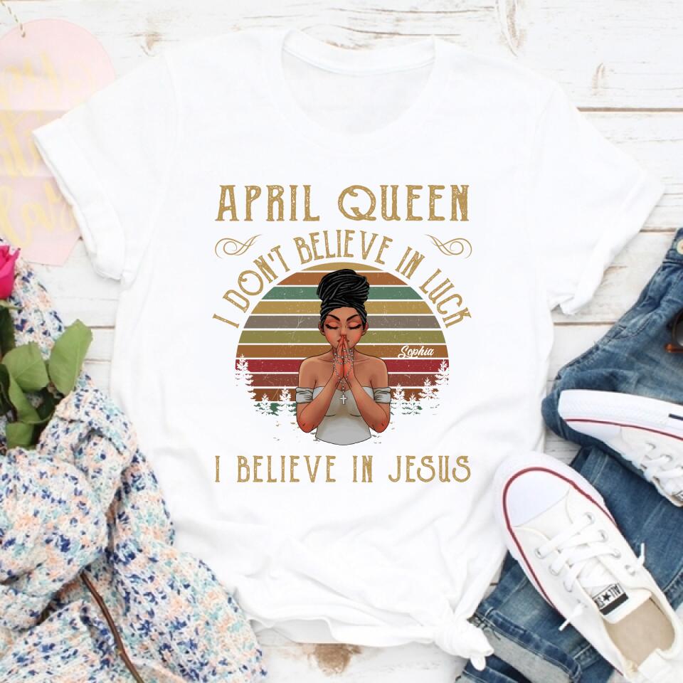 April Birthday Shirt, Custom Birthday Shirt, Queens Born In April, April Birthday Gifts, April shirts for Woman
