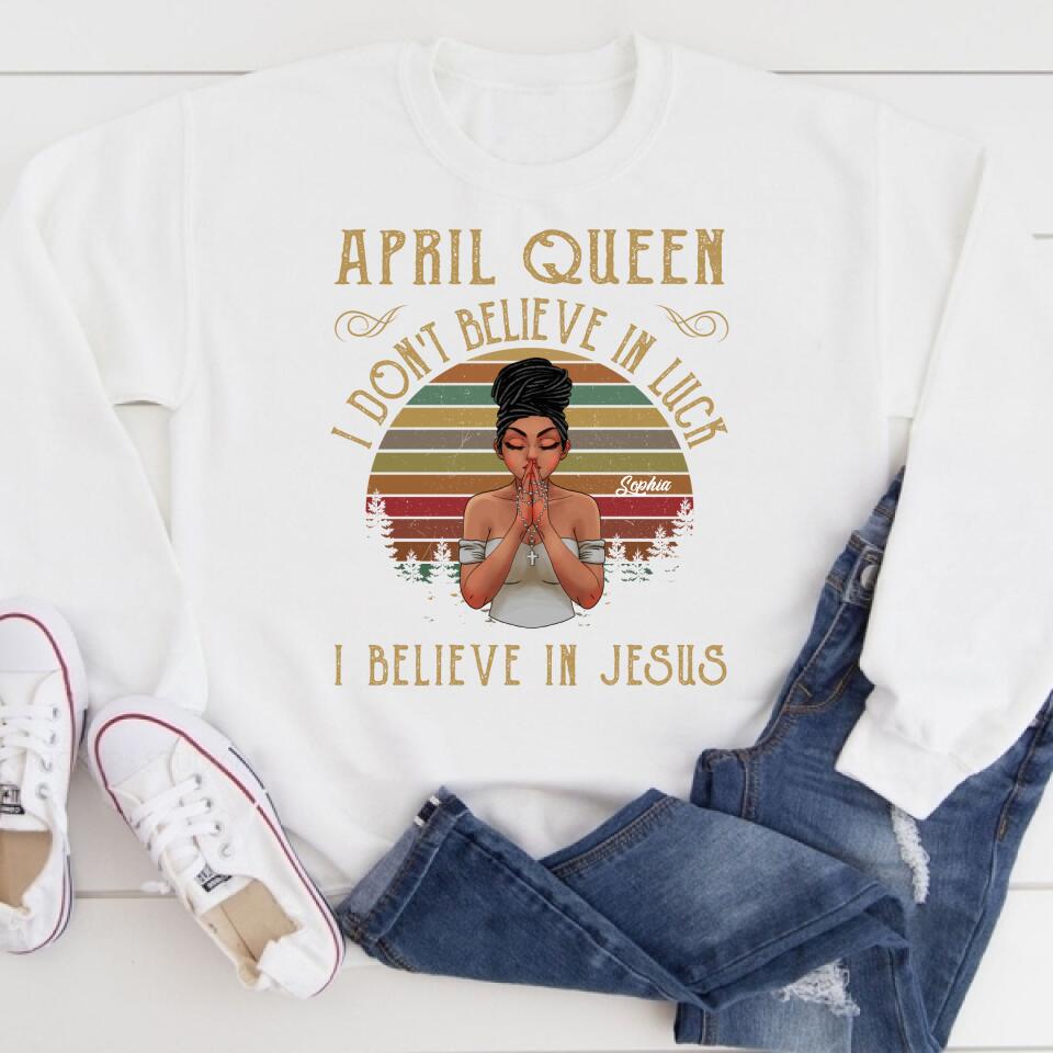 April Birthday Shirt, Custom Birthday Shirt, Queens Born In April, April Birthday Gifts, April shirts for Woman