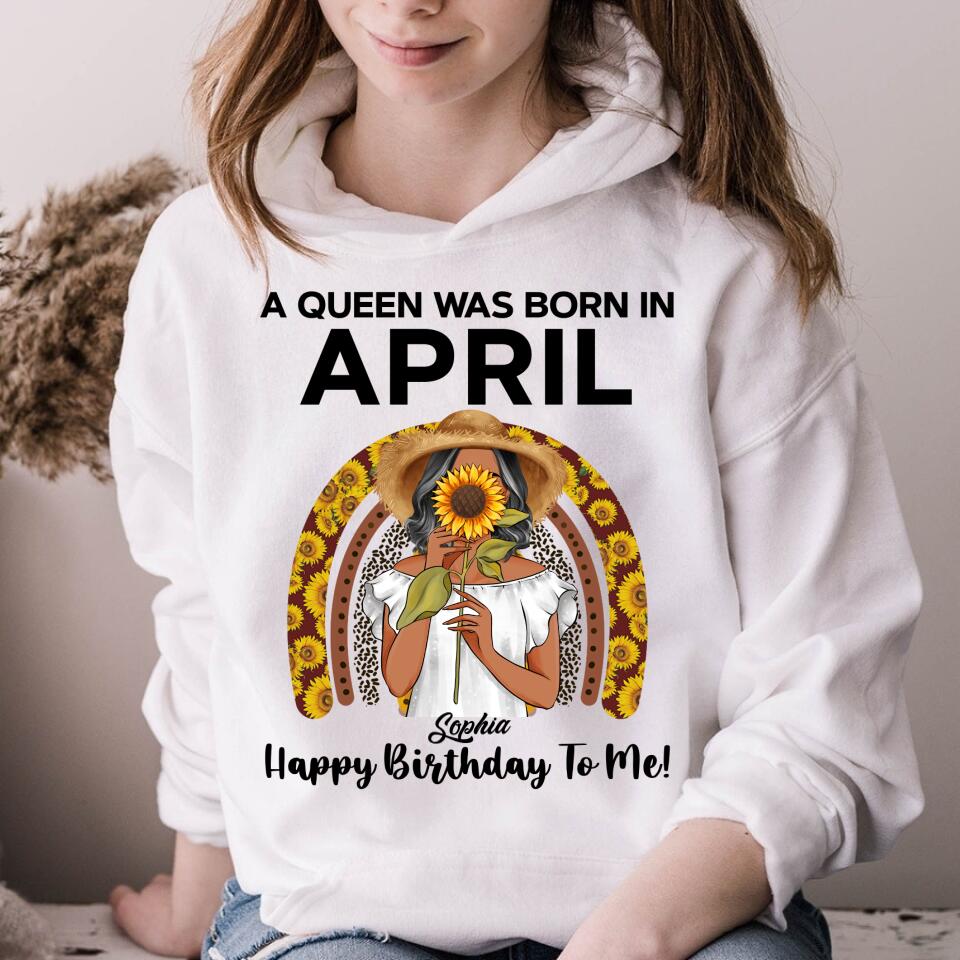 April Birthday Shirt, Custom Birthday Shirt, Queens Born In April, April Birthday Gifts, April shirts for Woman