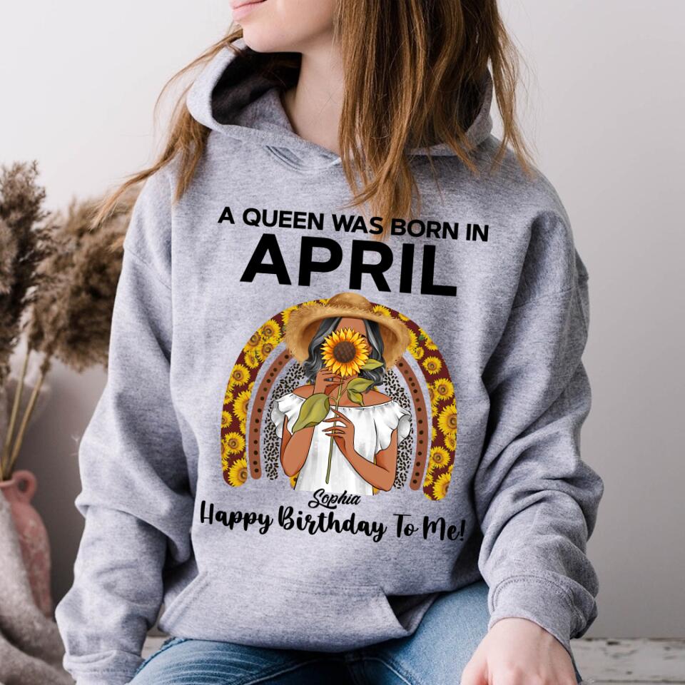 April Birthday Shirt, Custom Birthday Shirt, Queens Born In April, April Birthday Gifts, April shirts for Woman