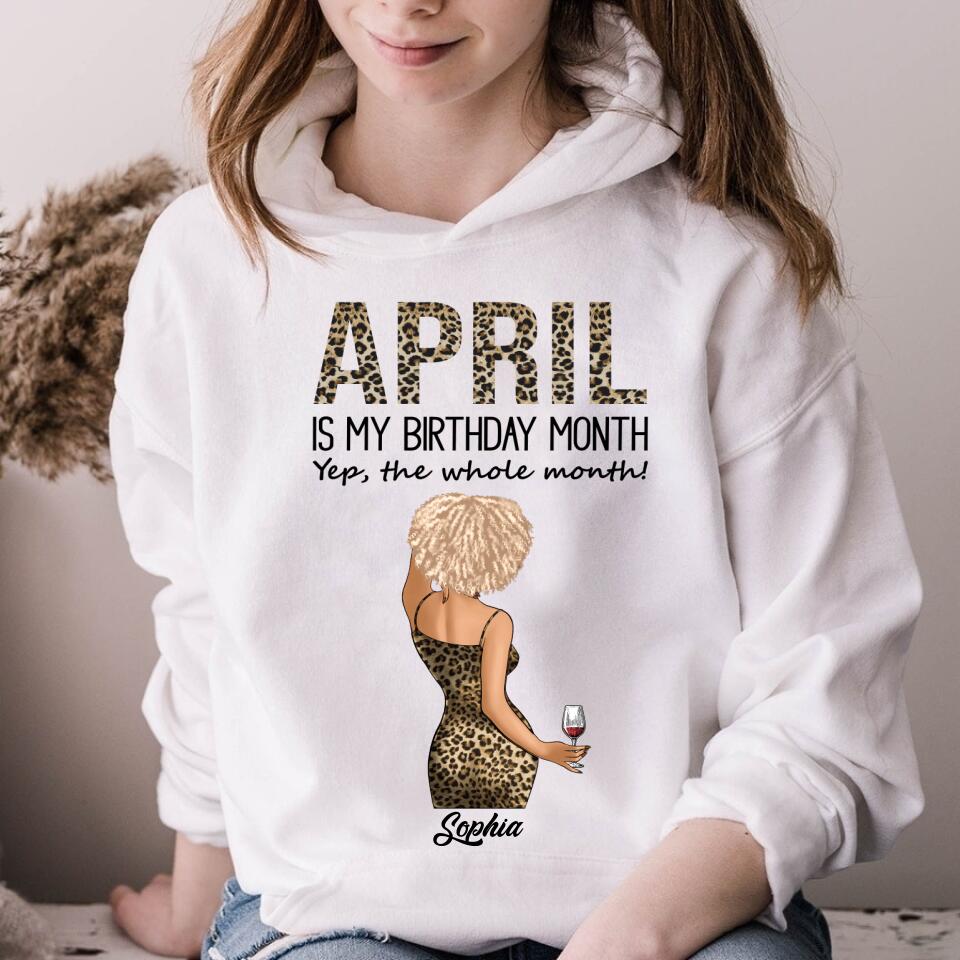 April Birthday Shirt, Custom Birthday Shirt, Queens Born In April, April Birthday Gifts, April shirts for Woman