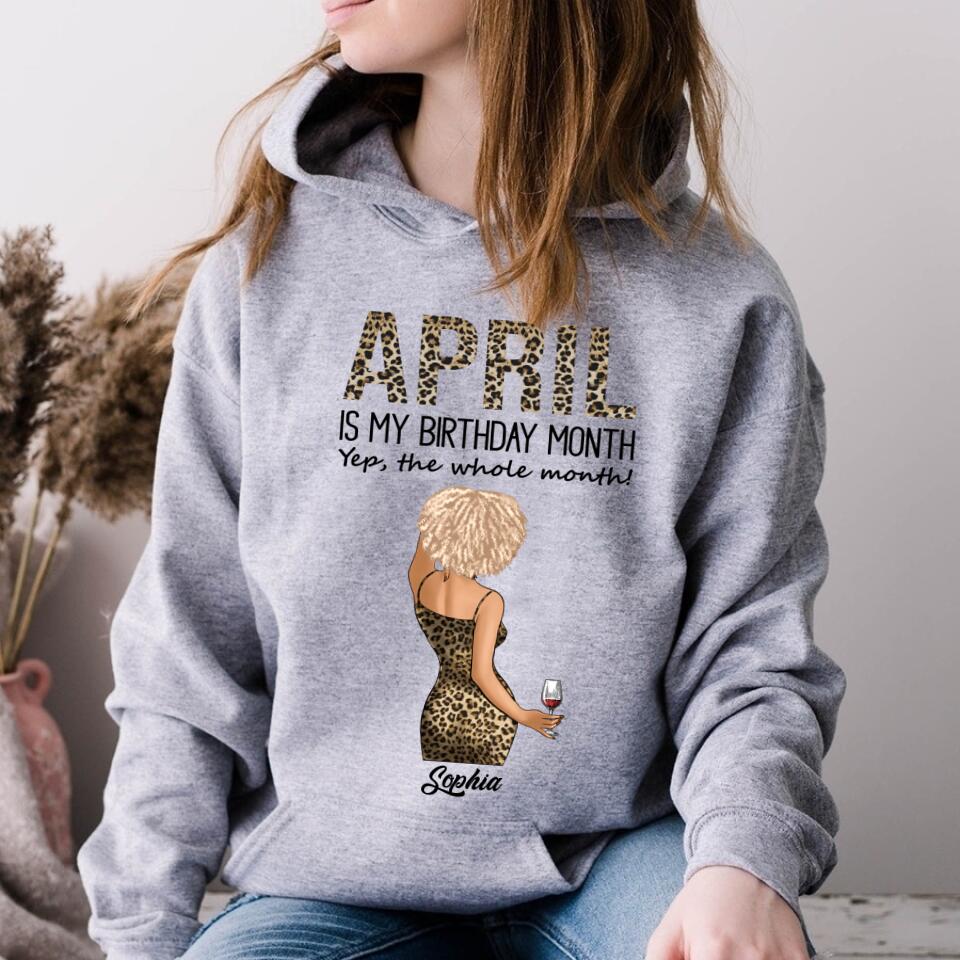 April Birthday Shirt, Custom Birthday Shirt, Queens Born In April, April Birthday Gifts, April shirts for Woman