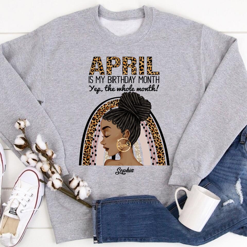 April Birthday Shirt, Custom Birthday Shirt, Queens Born In April, April Birthday Gifts, April shirts for Woman