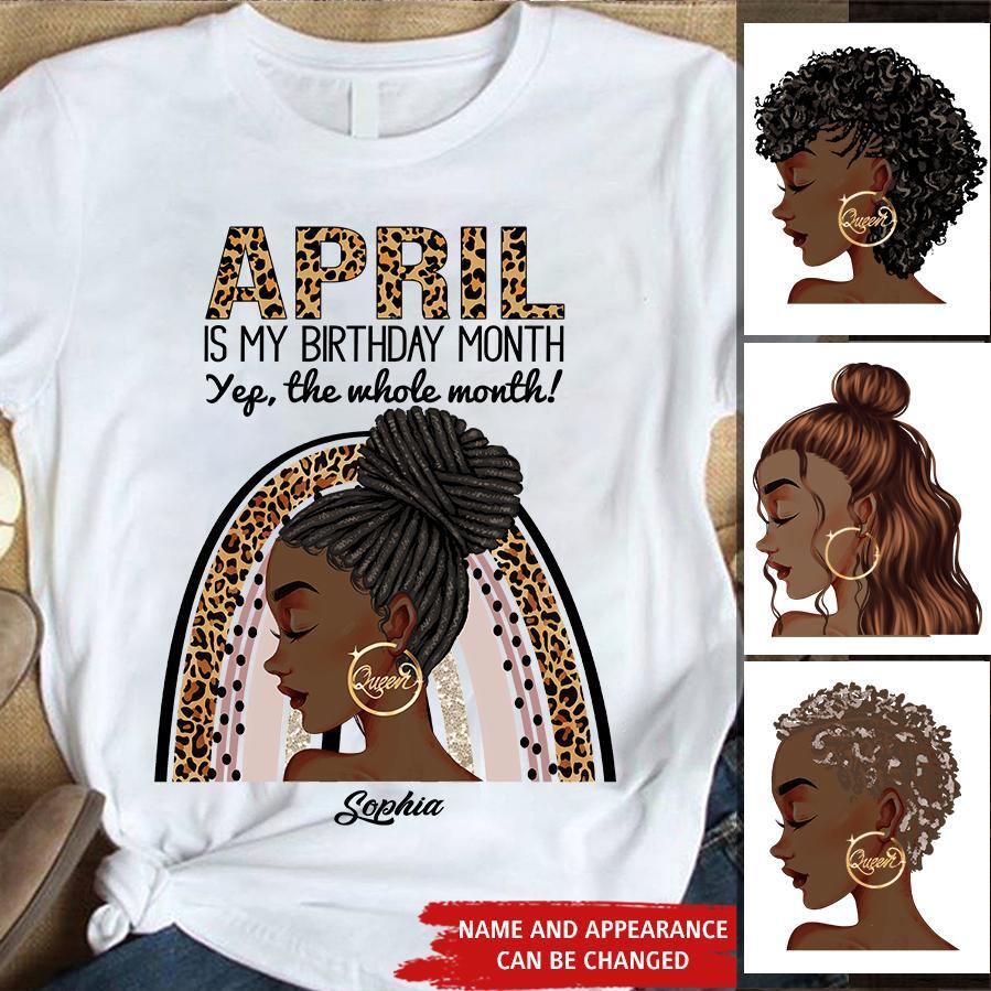 April Birthday Shirt, Custom Birthday Shirt, Queens Born In April, April Birthday Gifts, April shirts for Woman