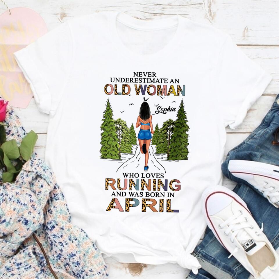 April Birthday Shirt, Custom Birthday Shirt, Queens Born In April, April Birthday Gifts, April shirts for Woman, Custom running shirts, Birthday running shirt