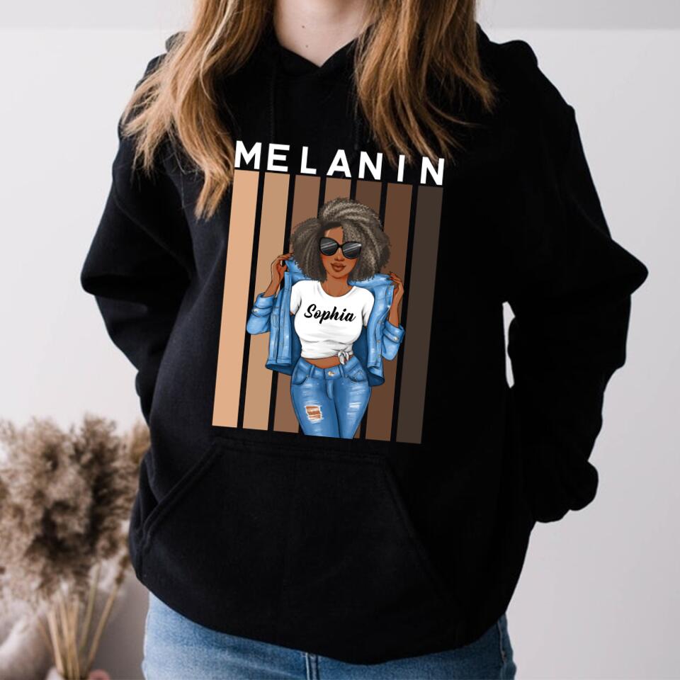 Melanin Shades Black Pride Short-Sleeve Unisex T-Shirt