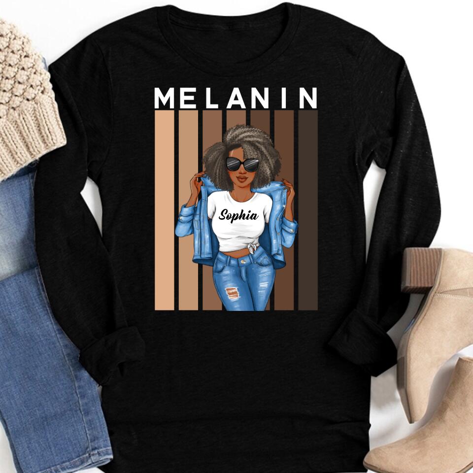 Melanin Shades Black Pride Short-Sleeve Unisex T-Shirt