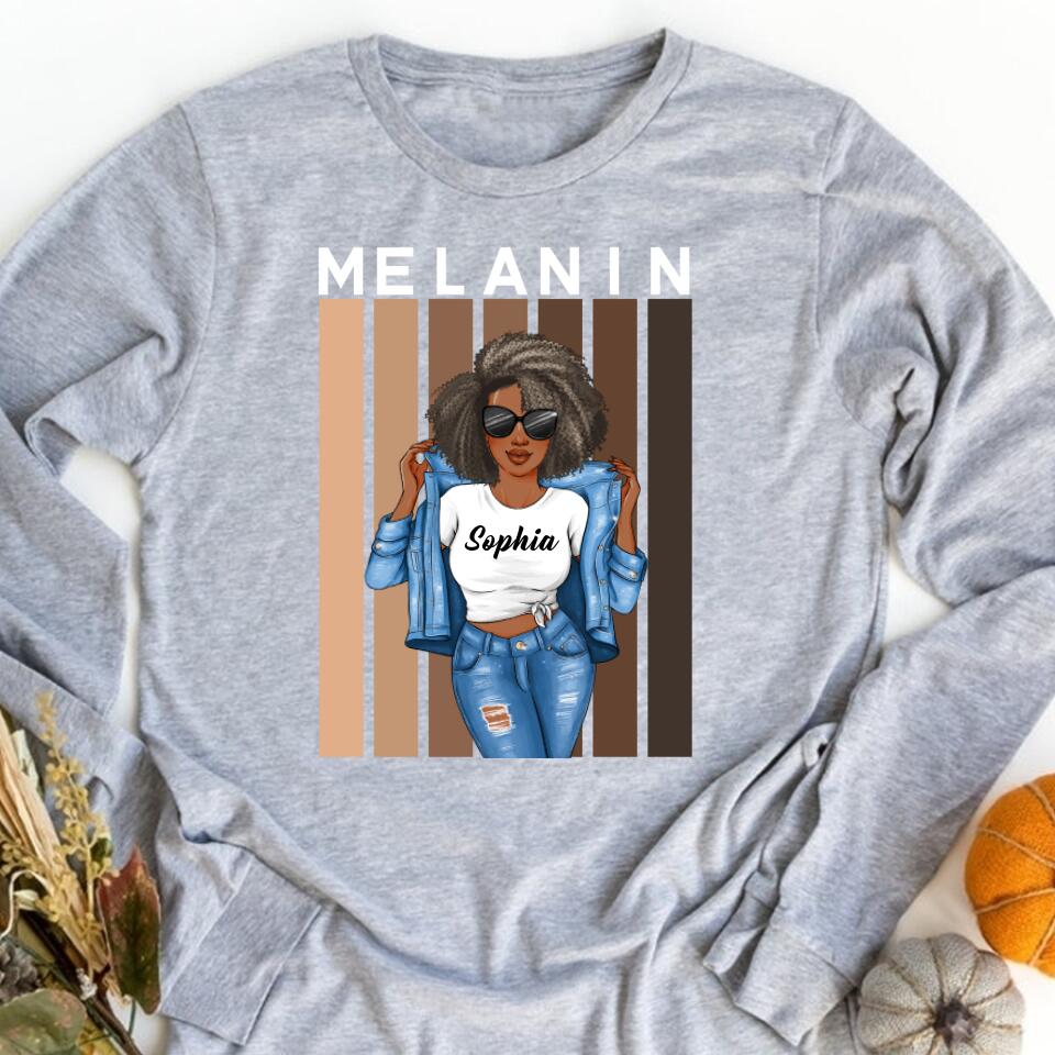 Melanin Shades Black Pride Short-Sleeve Unisex T-Shirt