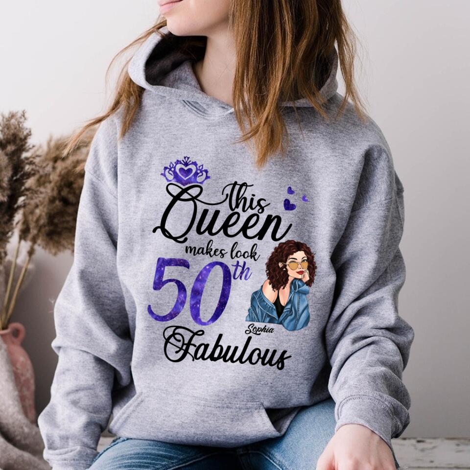 50th Birthday Shirts, Custom Birthday Shirts, Turning 50 Shirt for Women, Turning 50 and Fabulous Shirt, 1973 Shirt, Best Gifts for Women Turning 50.
