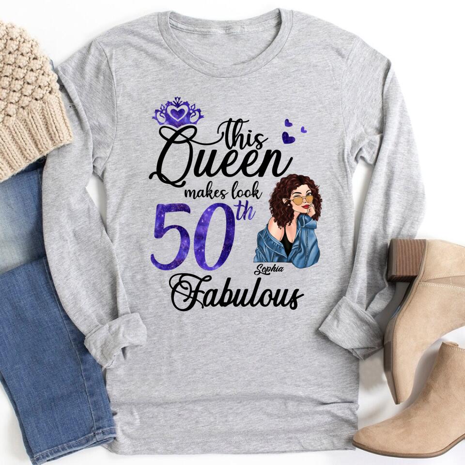 50th Birthday Shirts, Custom Birthday Shirts, Turning 50 Shirt for Women, Turning 50 and Fabulous Shirt, 1973 Shirt, Best Gifts for Women Turning 50.