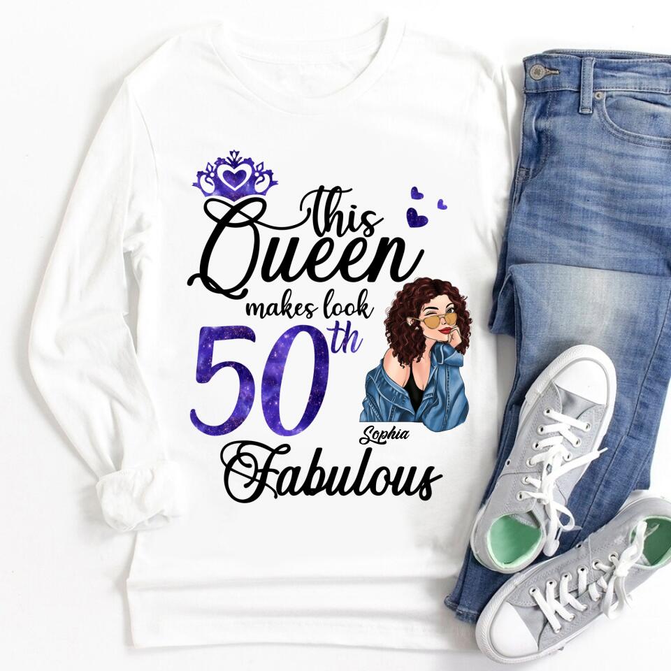 50th Birthday Shirts, Custom Birthday Shirts, Turning 50 Shirt for Women, Turning 50 and Fabulous Shirt, 1973 Shirt, Best Gifts for Women Turning 50.