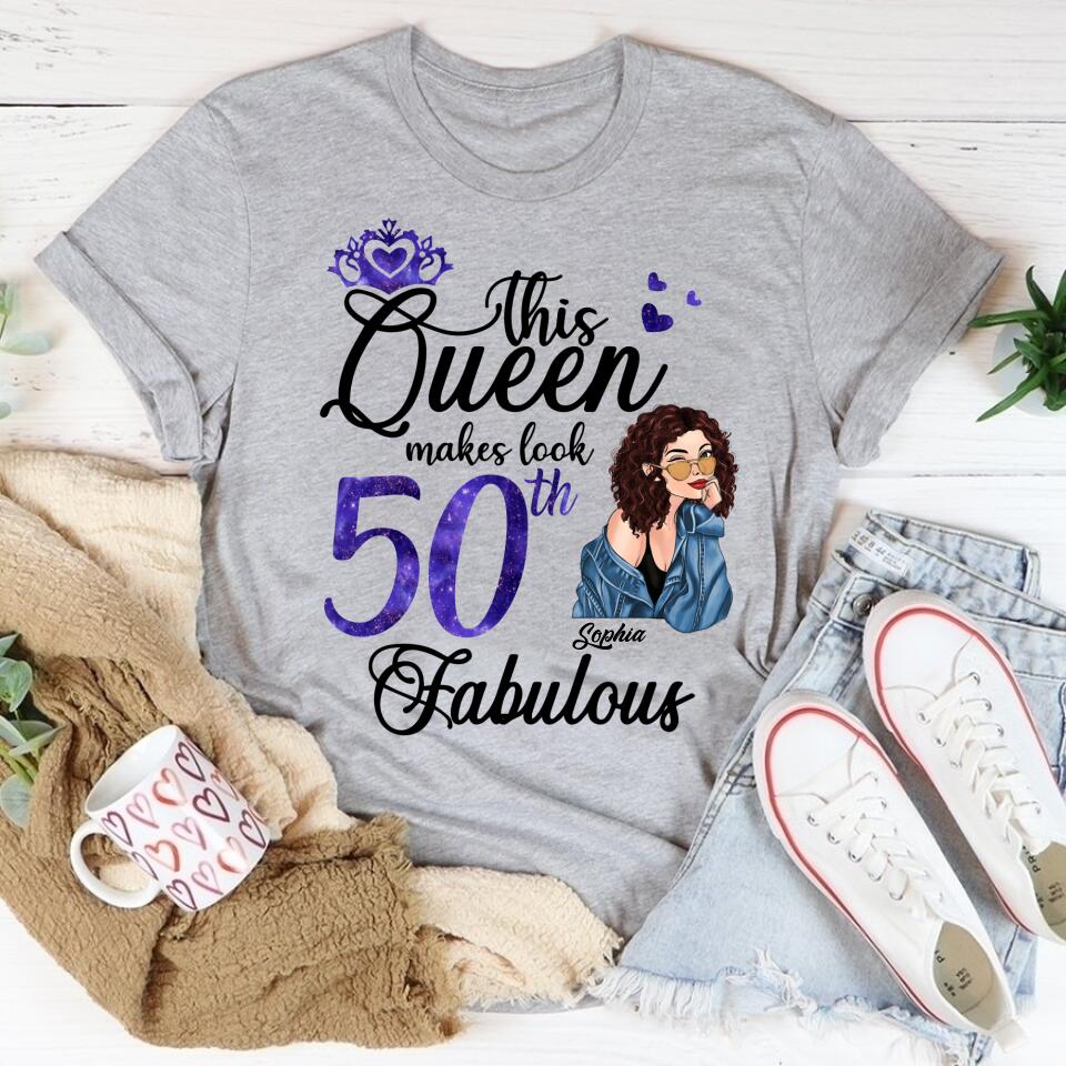 50th Birthday Shirts, Custom Birthday Shirts, Turning 50 Shirt for Women, Turning 50 and Fabulous Shirt, 1973 Shirt, Best Gifts for Women Turning 50.