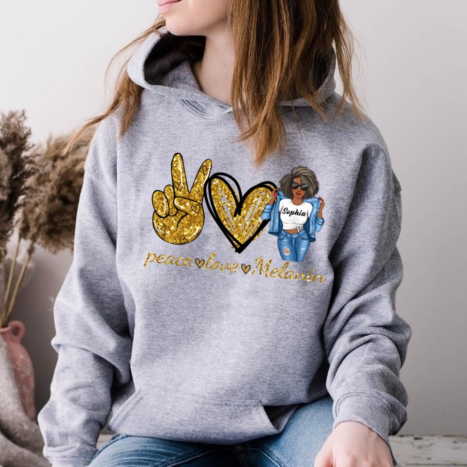 I Love The Woman I've Become - Personalized Shirt - Gift For Black Woman