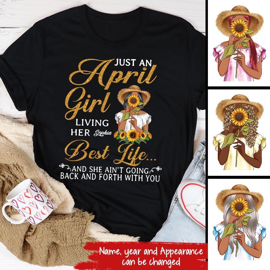 April Birthday Shirt, Custom Birthday Shirt, Queens Born In April, April Birthday Shirts For Woman, April Birthday Gifts