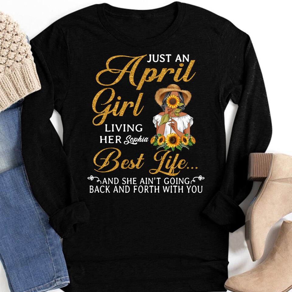 April Birthday Shirt, Custom Birthday Shirt, Queens Born In April, April Birthday Shirts For Woman, April Birthday Gifts