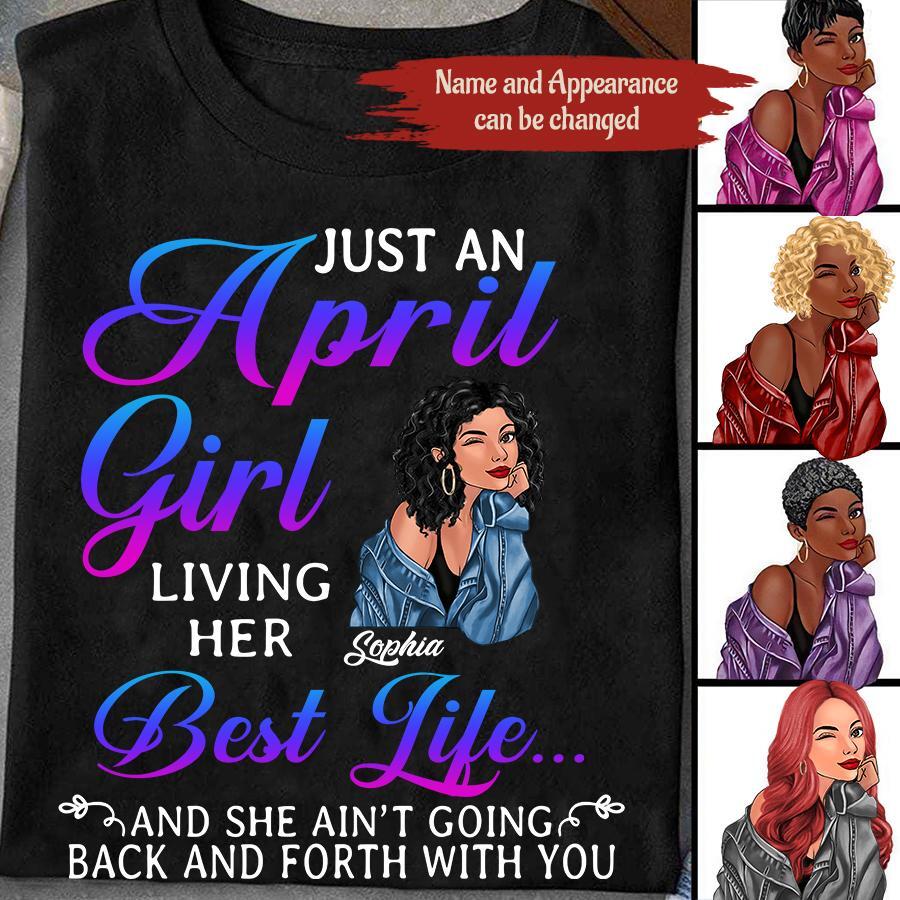 April Birthday Shirt, Custom Birthday Shirt, Queens Born In April, April Birthday Shirts For Woman, April Birthday Gifts