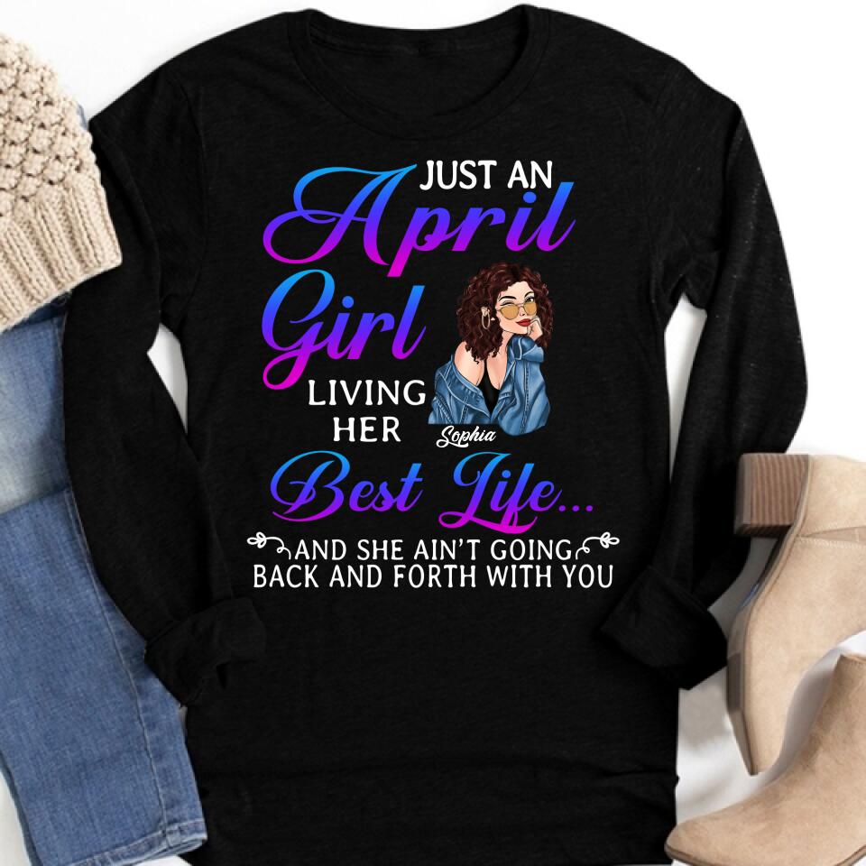 April Birthday Shirt, Custom Birthday Shirt, Queens Born In April, April Birthday Shirts For Woman, April Birthday Gifts