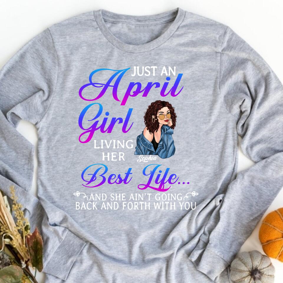 April Birthday Shirt, Custom Birthday Shirt, Queens Born In April, April Birthday Shirts For Woman, April Birthday Gifts