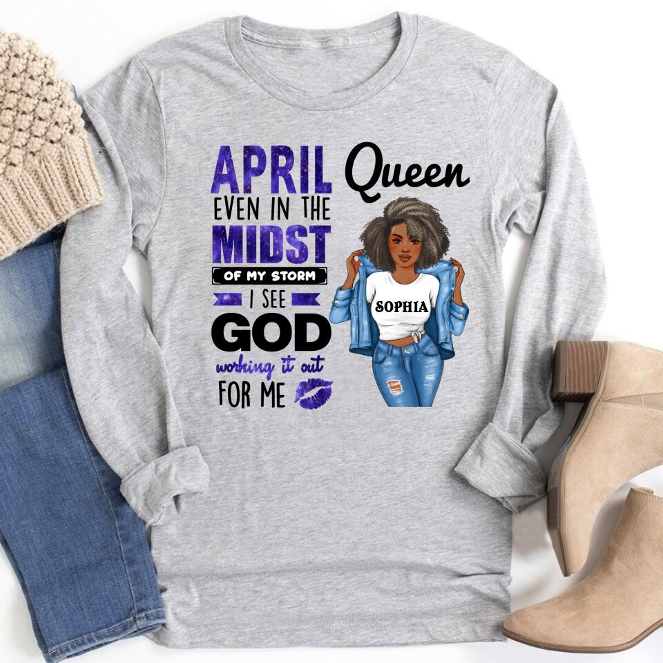April Birthday Shirt, Custom Birthday Shirt, Queens Born In April, April Birthday Gifts, April shirts for Woman