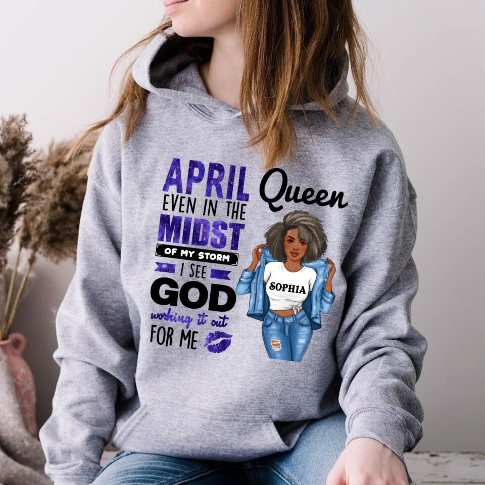 April Birthday Shirt, Custom Birthday Shirt, Queens Born In April, April Birthday Gifts, April shirts for Woman