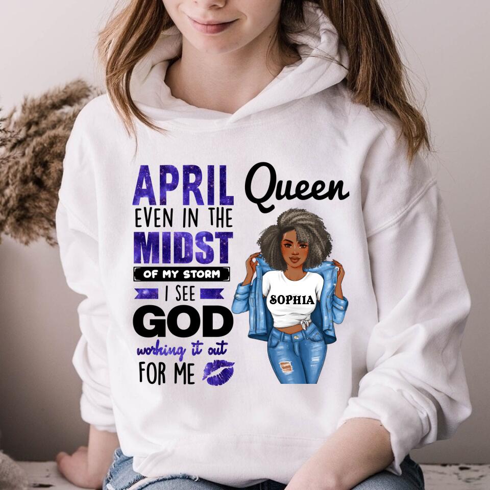 April Birthday Shirt, Custom Birthday Shirt, Queens Born In April, April Birthday Gifts, April shirts for Woman