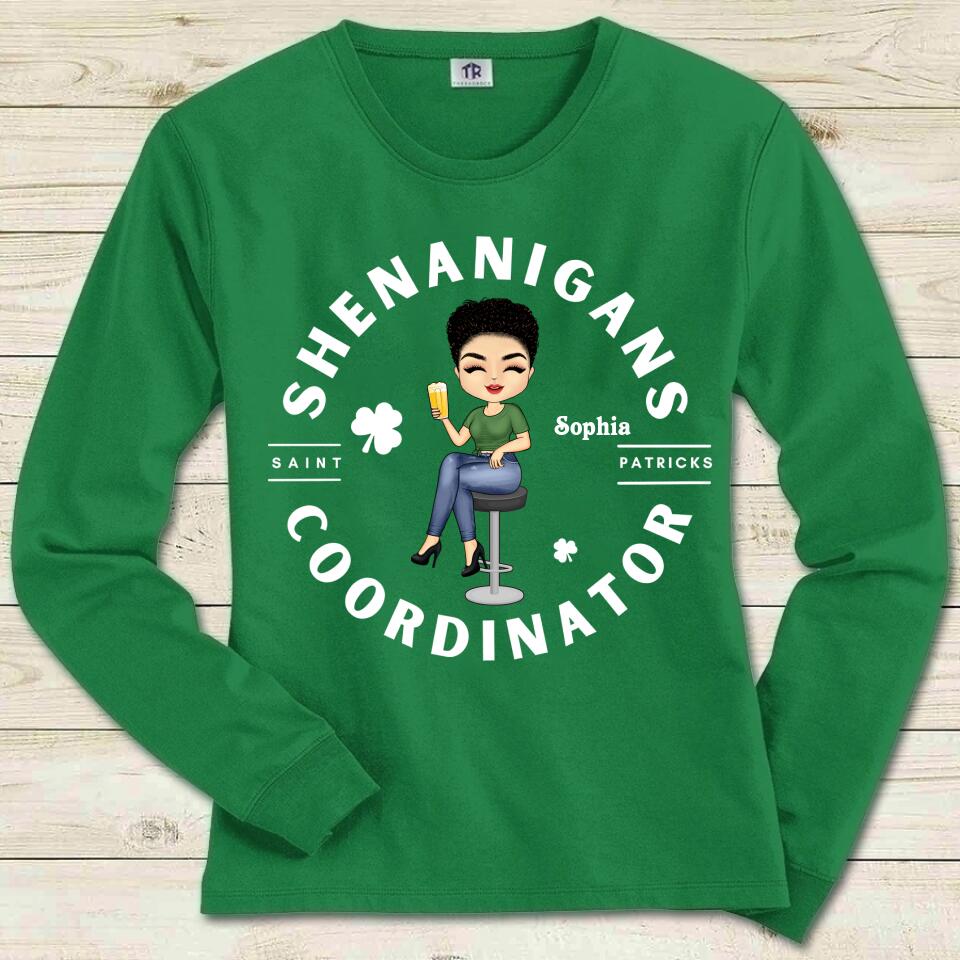 Shenanigans Coordinator Shirt, Lucky Women Sweat, St Patricks Day Sweater, Irish Sweatshirt, St Patty‘s Day