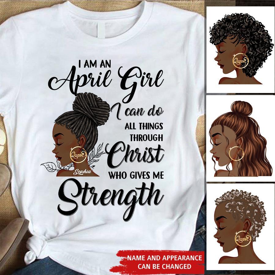 April Birthday Shirt, Custom Birthday Shirt, Queens Born In April, April Birthday Gifts, April shirts for Woman