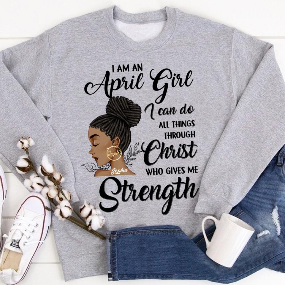 April Birthday Shirt, Custom Birthday Shirt, Queens Born In April, April Birthday Gifts, April shirts for Woman