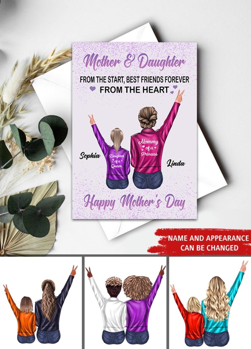 Custom Mothers Day Card - Godmother Mothers Day Card -  Mother's Day Gift Cards - Mothers Day Greetings - Mom's Card - Mother's Day Gift From Daughter - Mother Day Gift