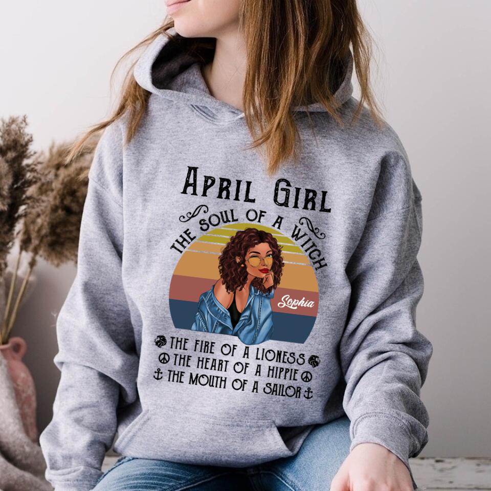 April Birthday Shirt, Custom Birthday Shirt, Queens Born In April, April Birthday Gifts, April shirts for Woman