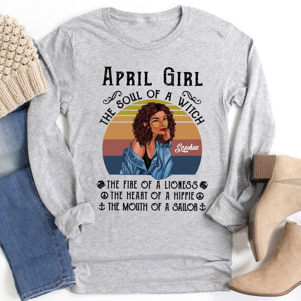 April Birthday Shirt, Custom Birthday Shirt, Queens Born In April, April Birthday Gifts, April shirts for Woman